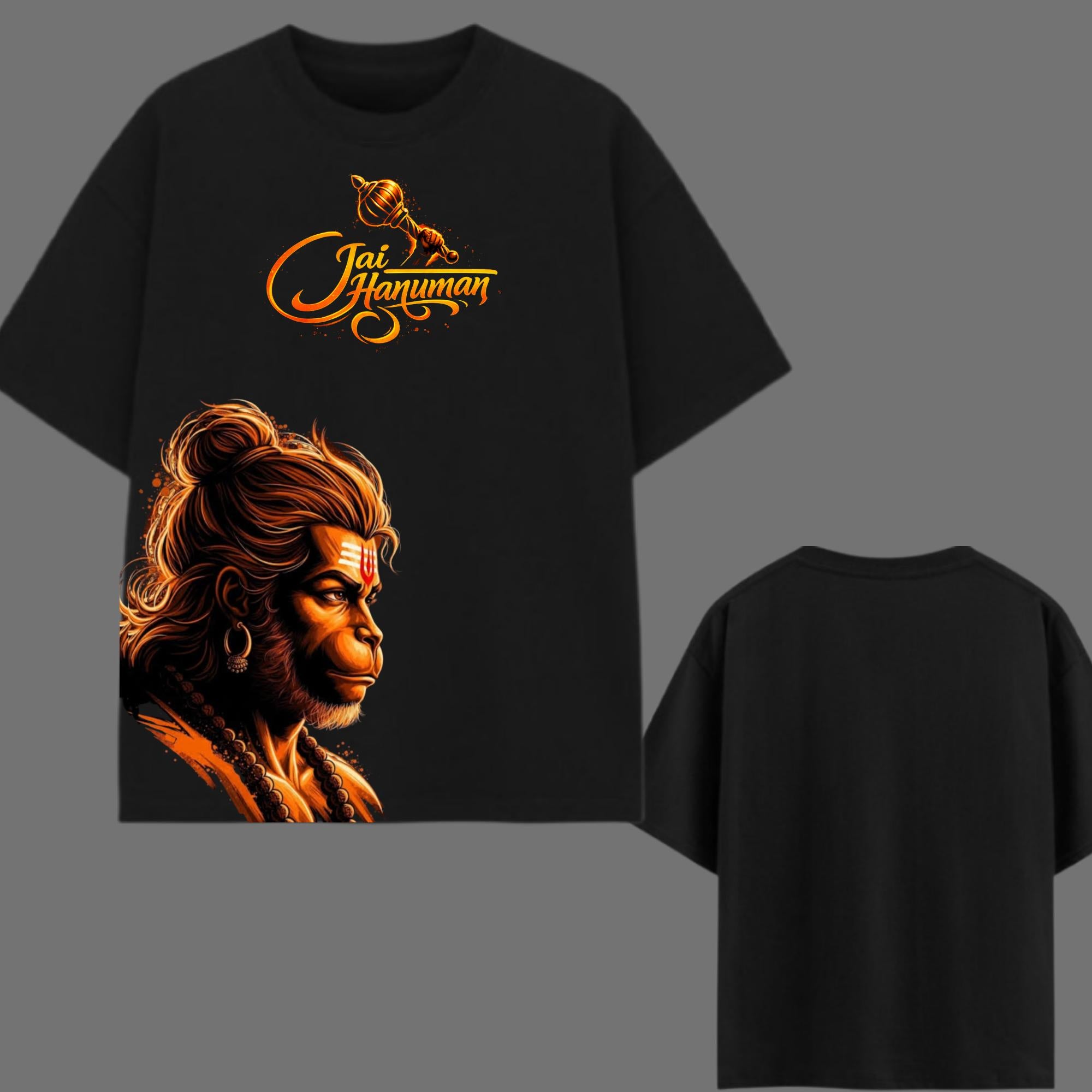 Jai Hanuman Oversized Graphic Printed T-Shirt – Y2R FASHION