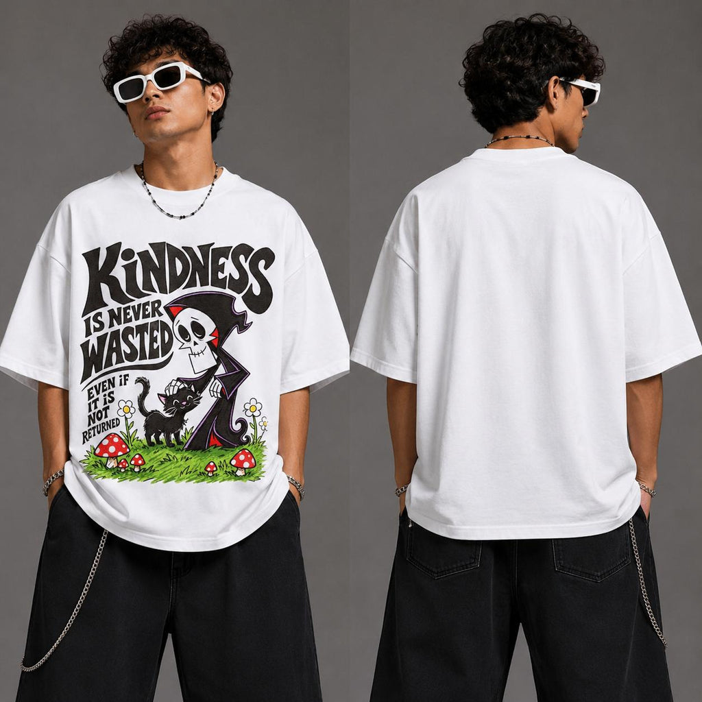 Shadow Kindness Oversized Graphic Tee