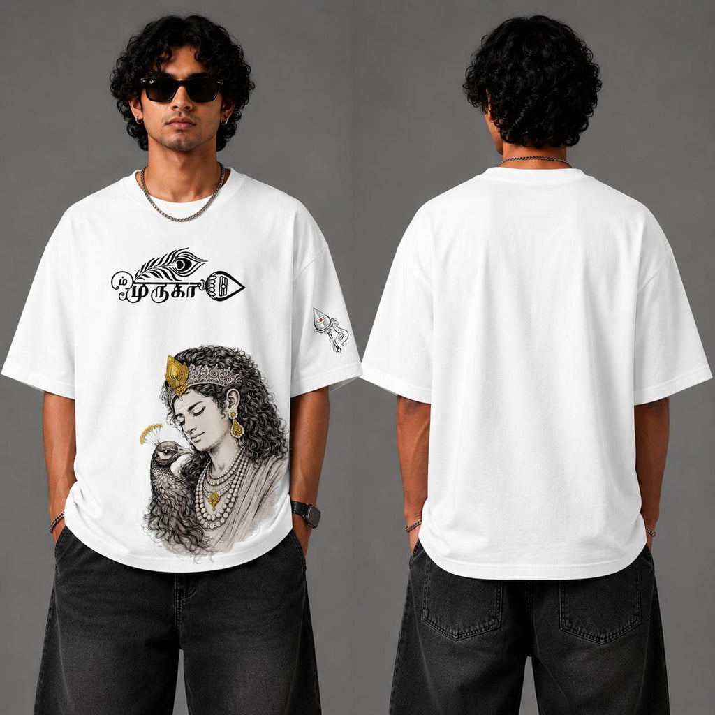 Muruga Oversized Graphic Printed T-Shirt Y2R FASHION