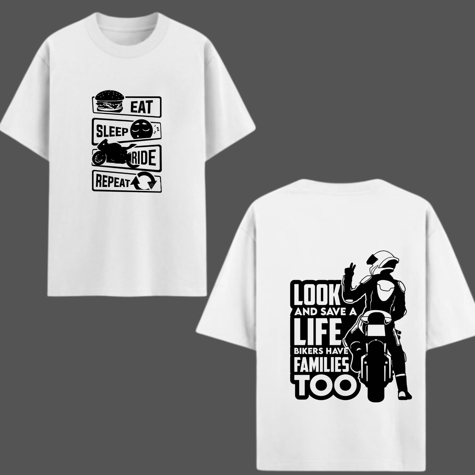 Biker Vibes Streetwear Oversized T-Shirt