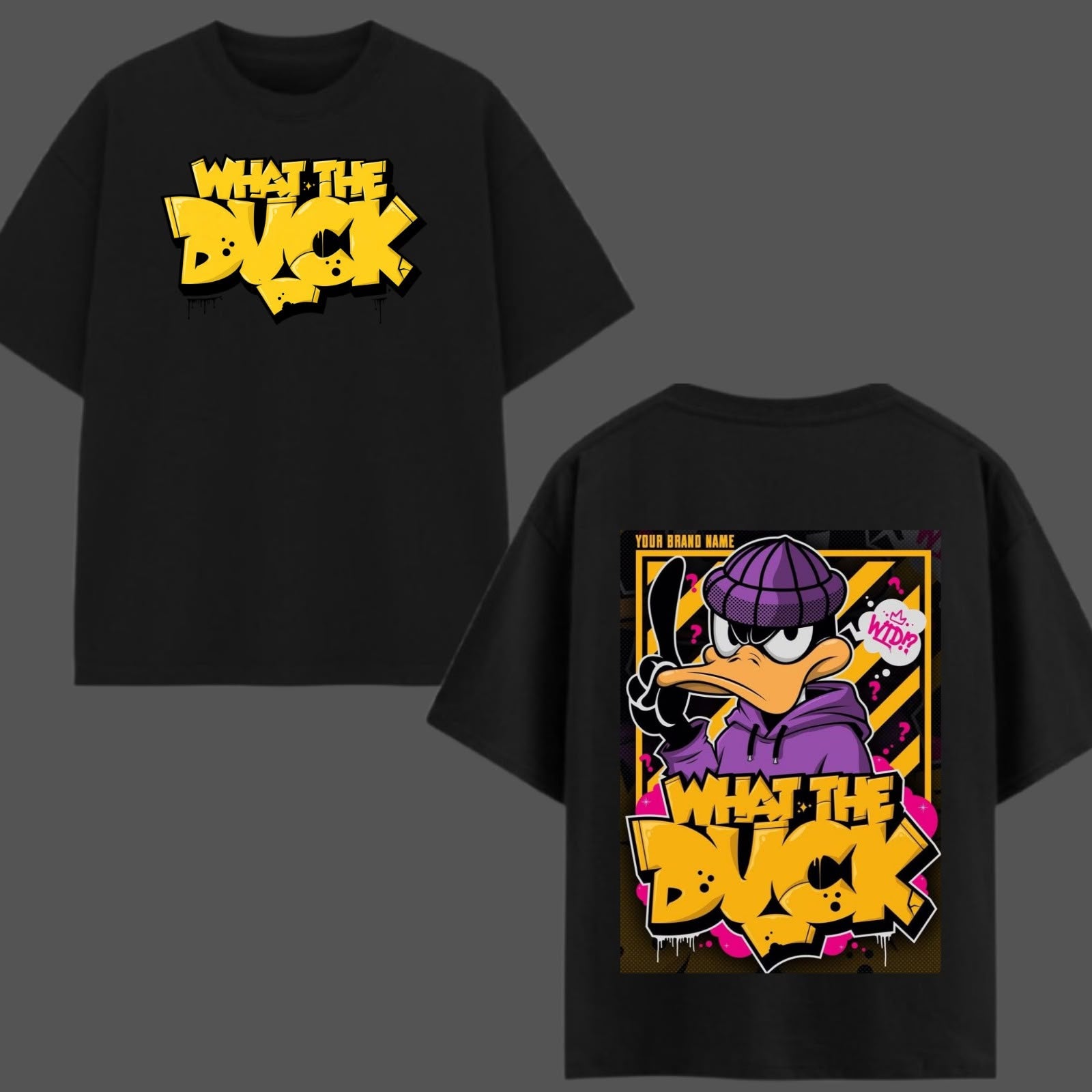 Y2R “What The Duck” Oversized Graphic T-Shirt