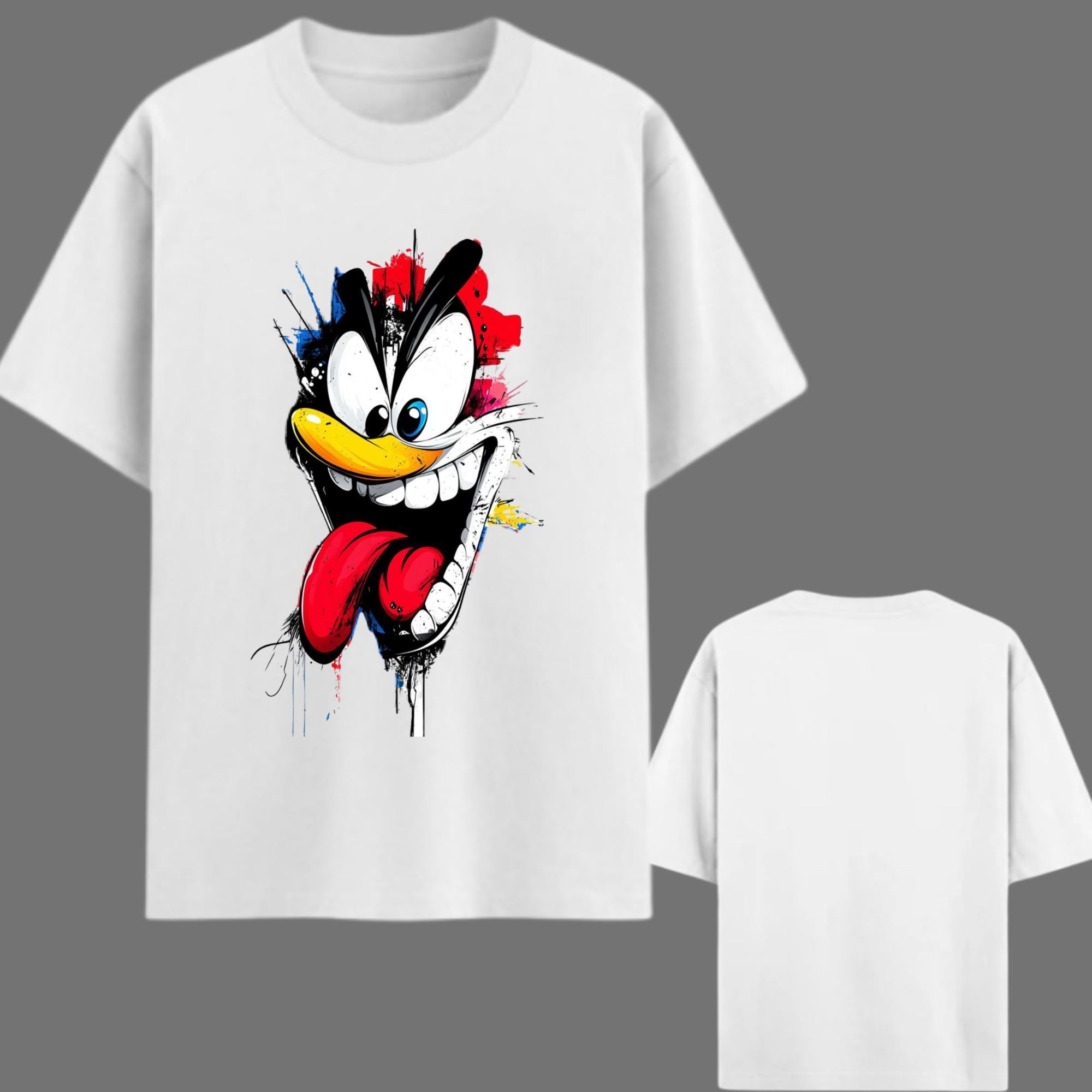 Crazy Cartoon Oversized Graphic Printed T-Shirt Y2R FASHION
