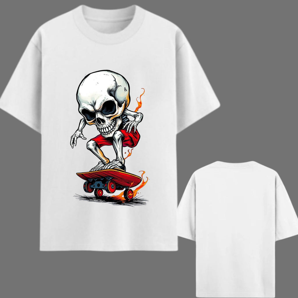 Skull Rider Oversized Graphic Printed T-Shirt Y2R FASHION