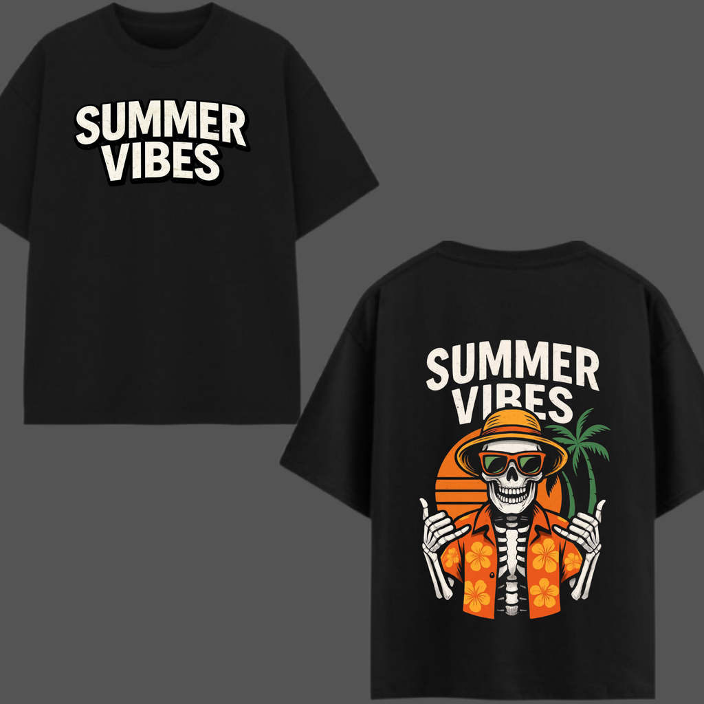 Summer Vibes Oversized Graphic T-Shirt