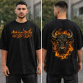 Tauros Inferno Oversized T-Shirt – Black & White Editions