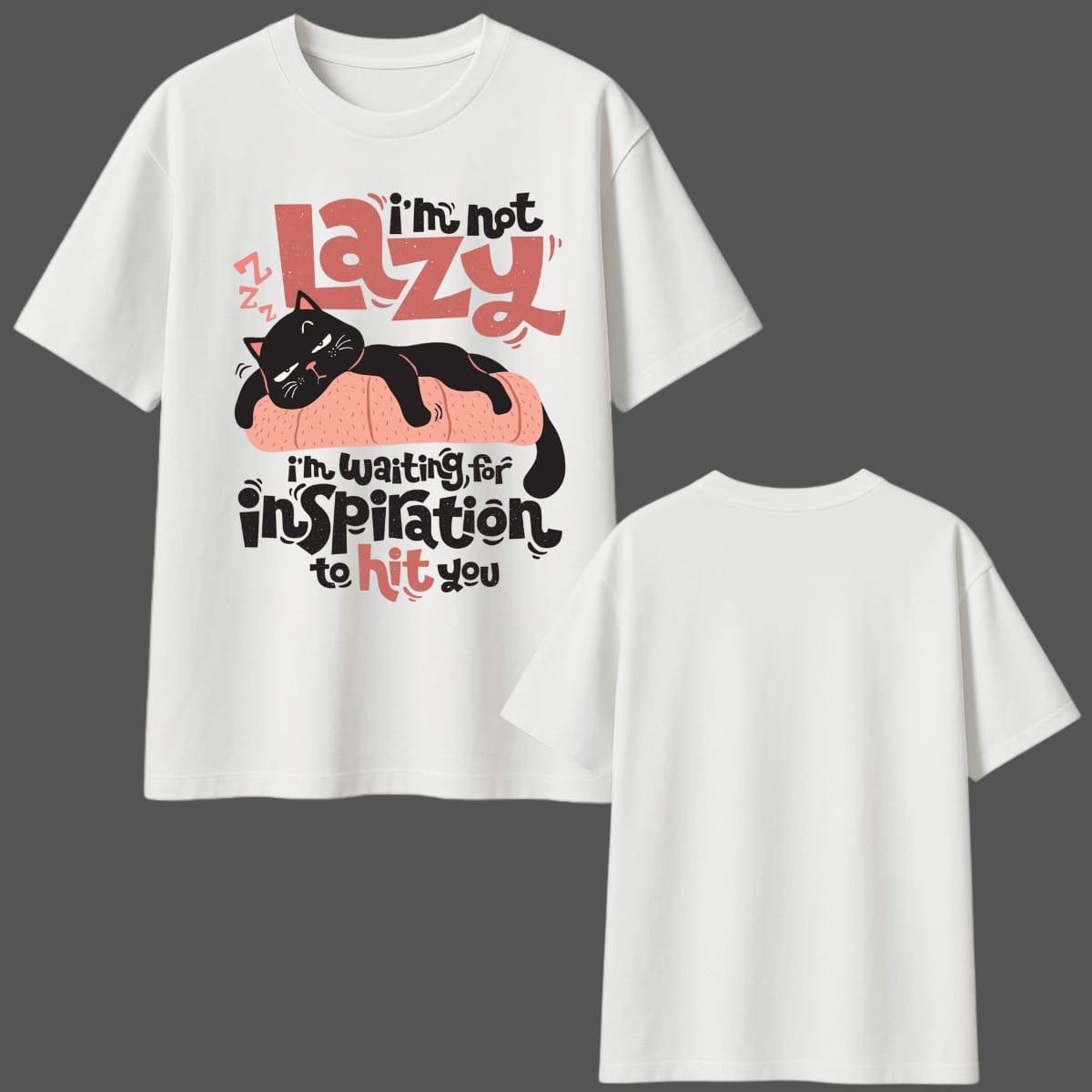 Lazy Cat Oversized Graphic Printed T-Shirt –Y2R FASHION