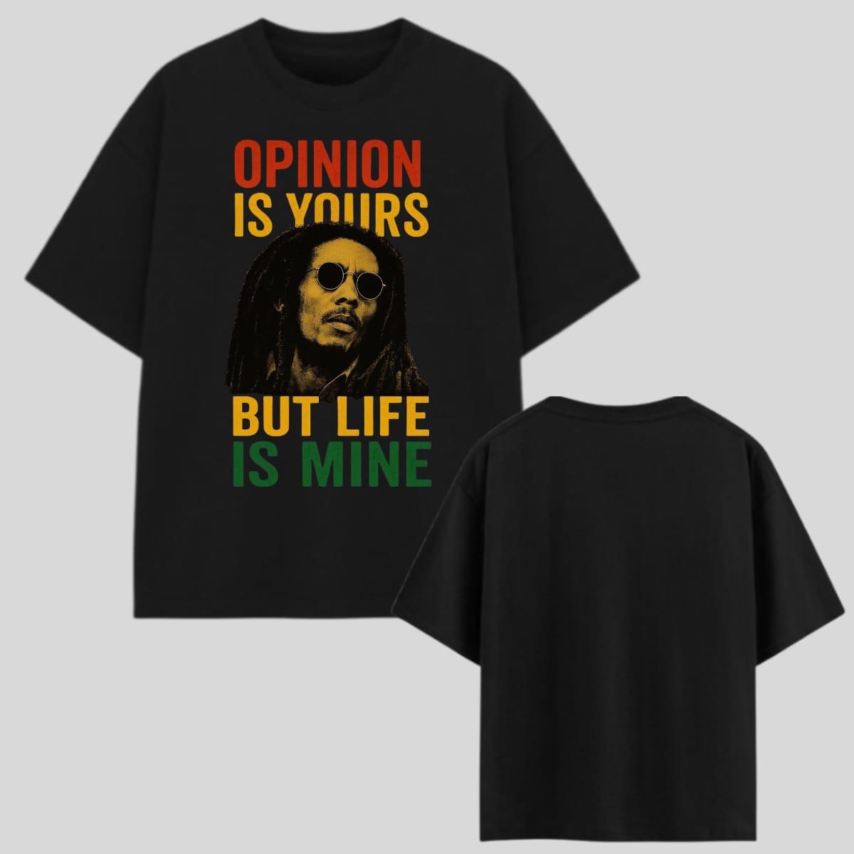 Opinion Is Yours Oversized Graphic Printed T-Shirt – Black | Y2R FASHION