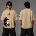 Karma Shiva Oversized Graphic T-Shirt – Beige | Y2R FASHION