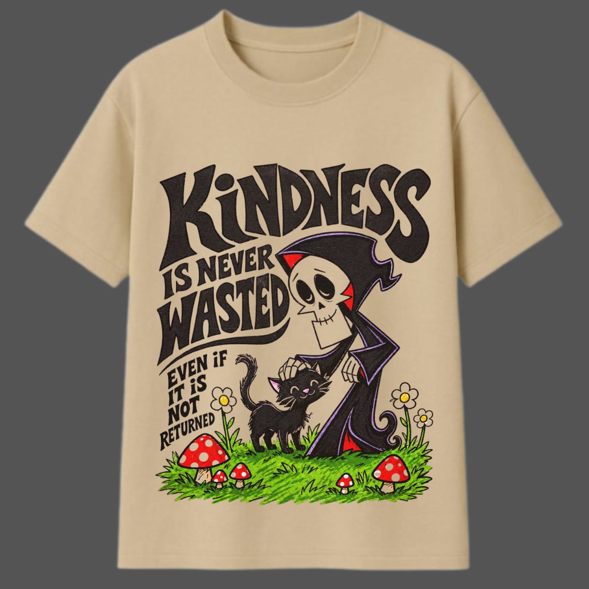 Shadow Kindness Oversized Graphic Tee
