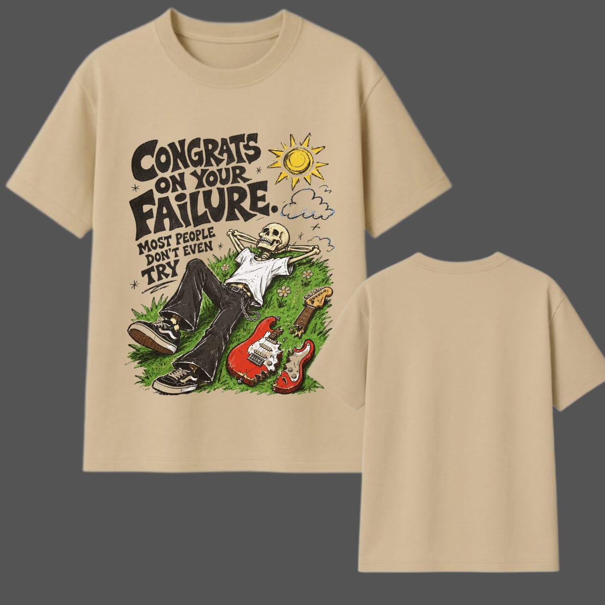 Congrats On Your Failure Oversized Graphic T-Shirt