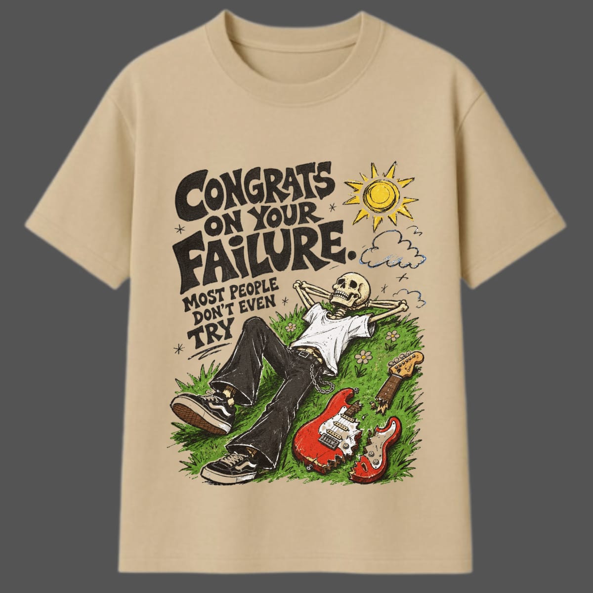 Congrats On Your Failure Oversized Graphic T-Shirt