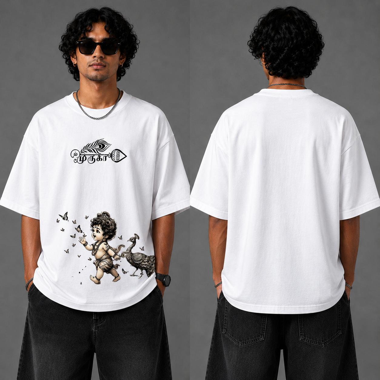 Little Muruga Oversized Graphic Printed T-Shirt – Y2R FASHION