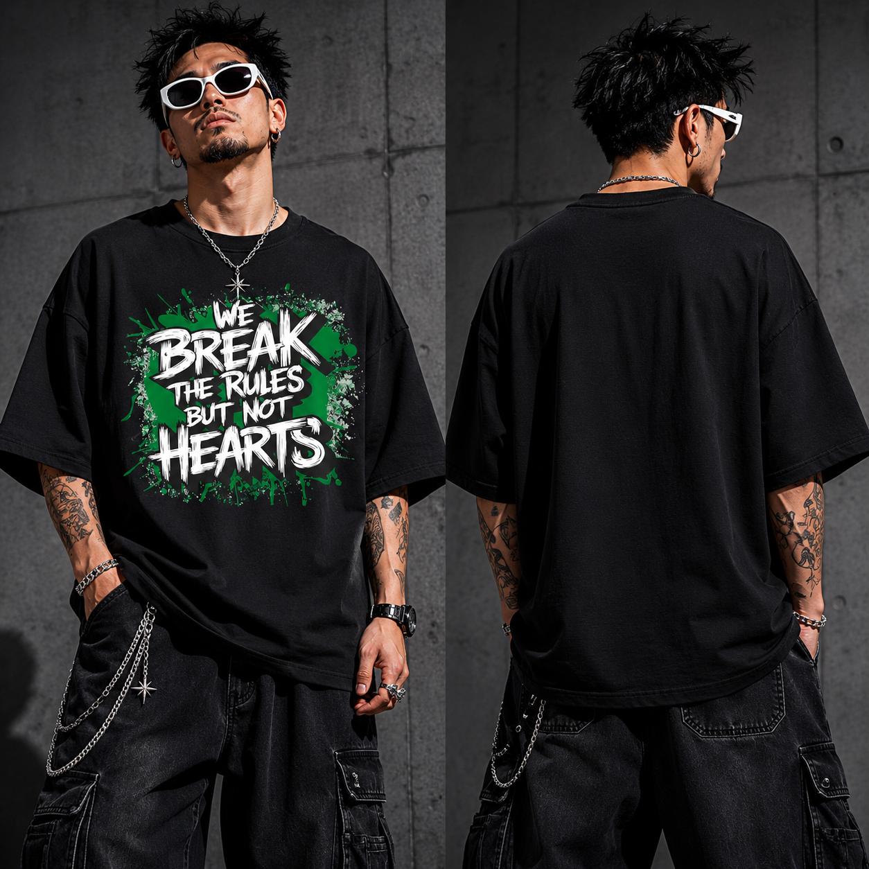 Break The Rules Oversized Graphic T-Shirt