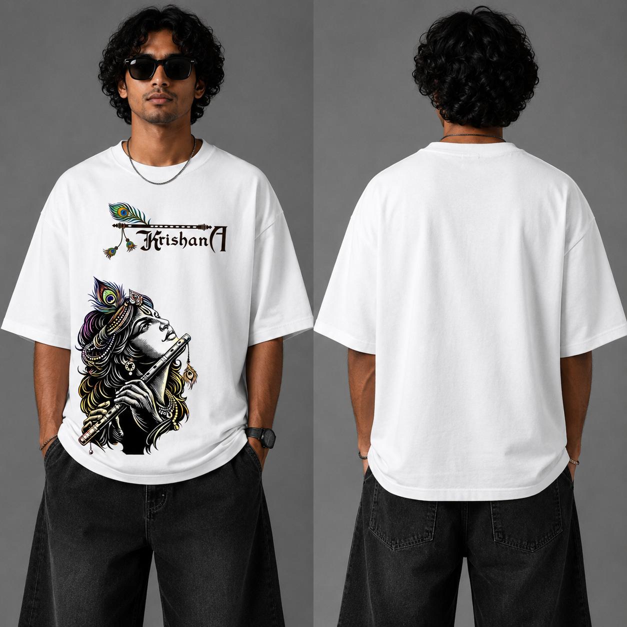 Krishna Oversized Graphic Printed T-Shirt – Y2R FASHION