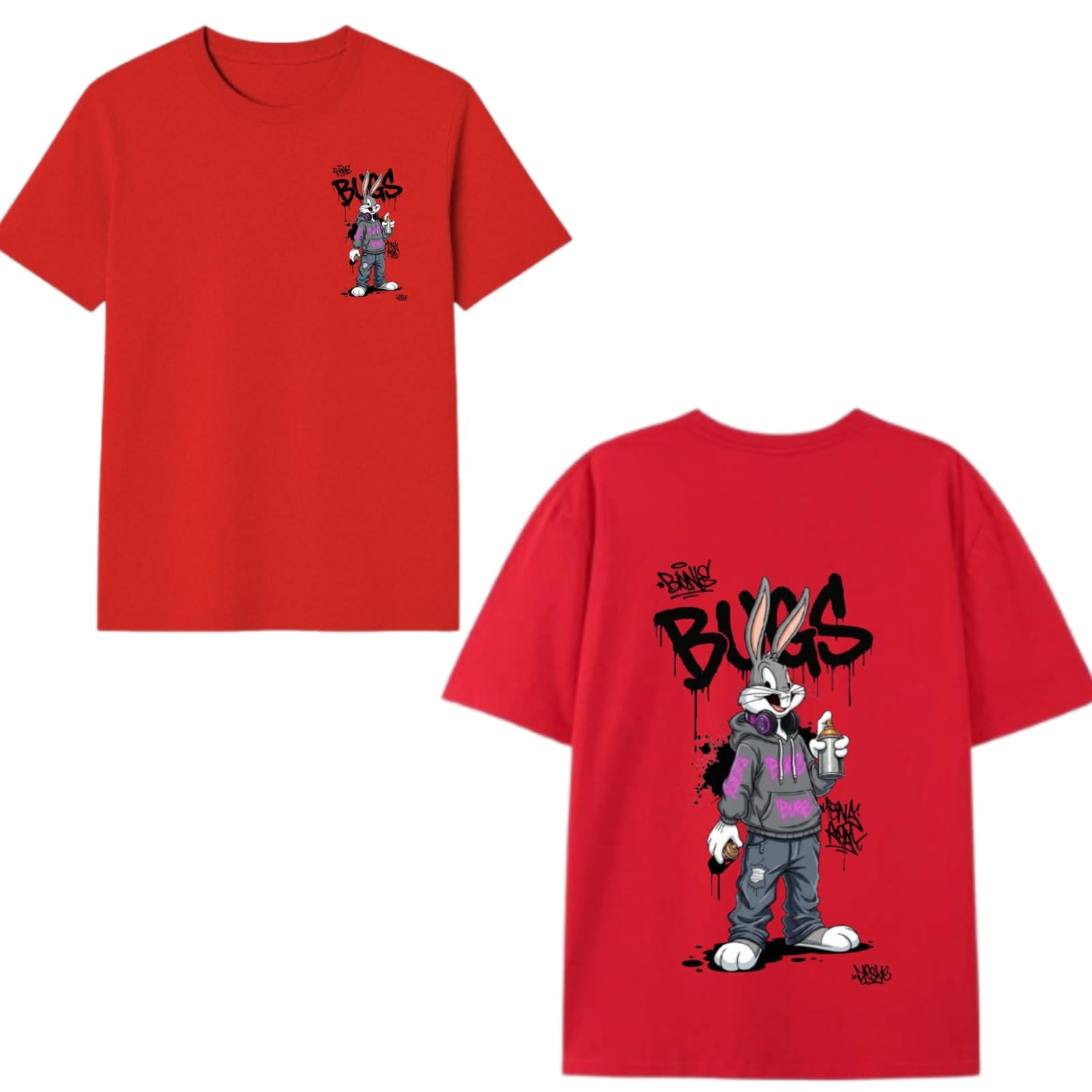 Bugs Graffiti Oversized T-Shirt – Street Edition