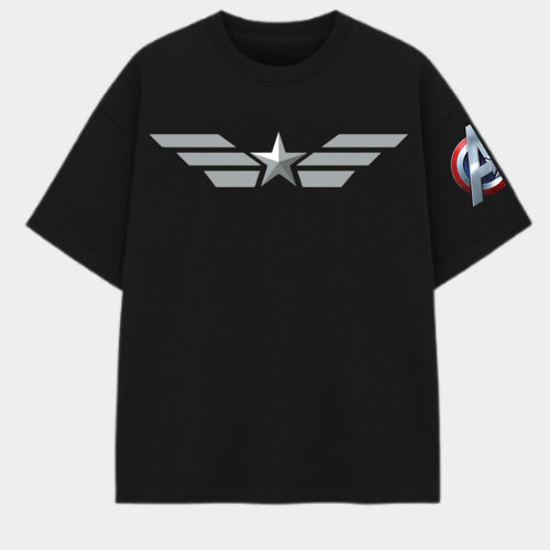 Captain America Graphic T-Shirt – Black
