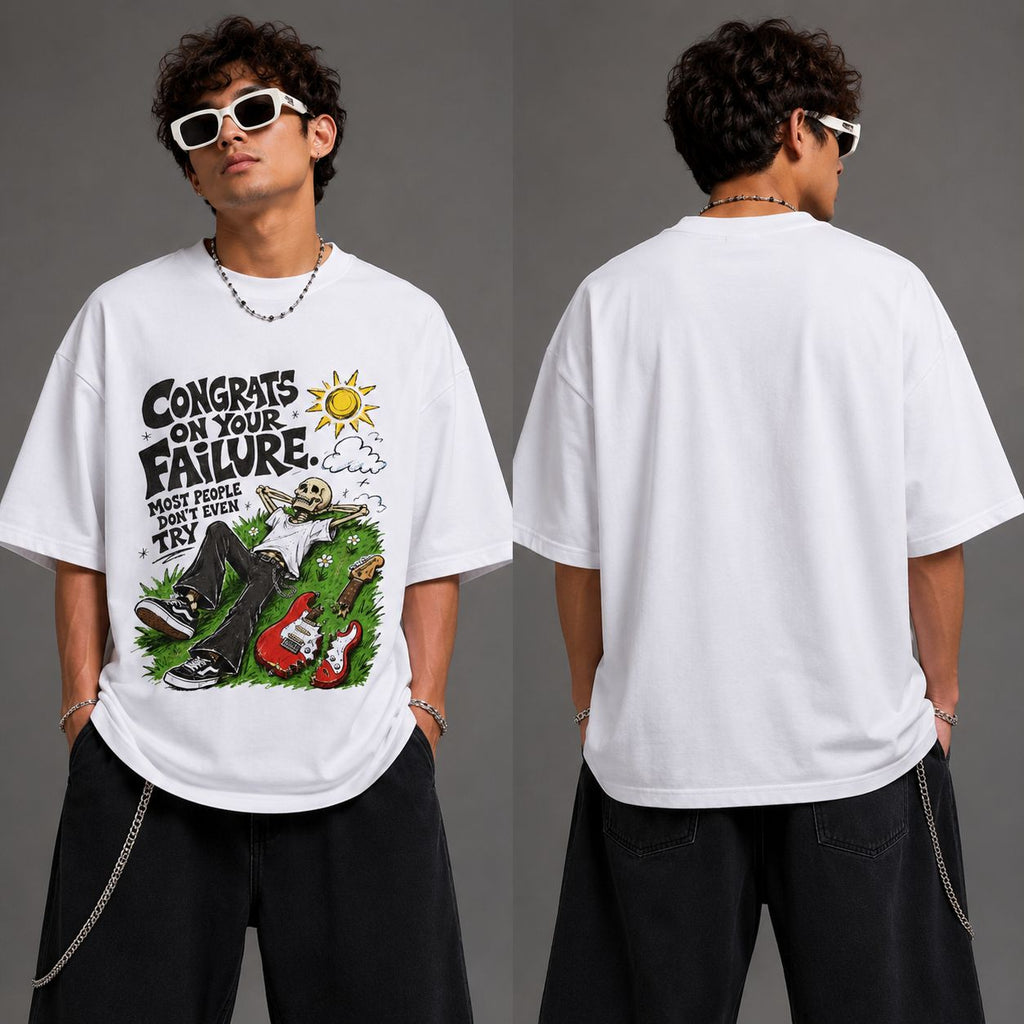 Congrats On Your Failure Oversized Graphic T-Shirt