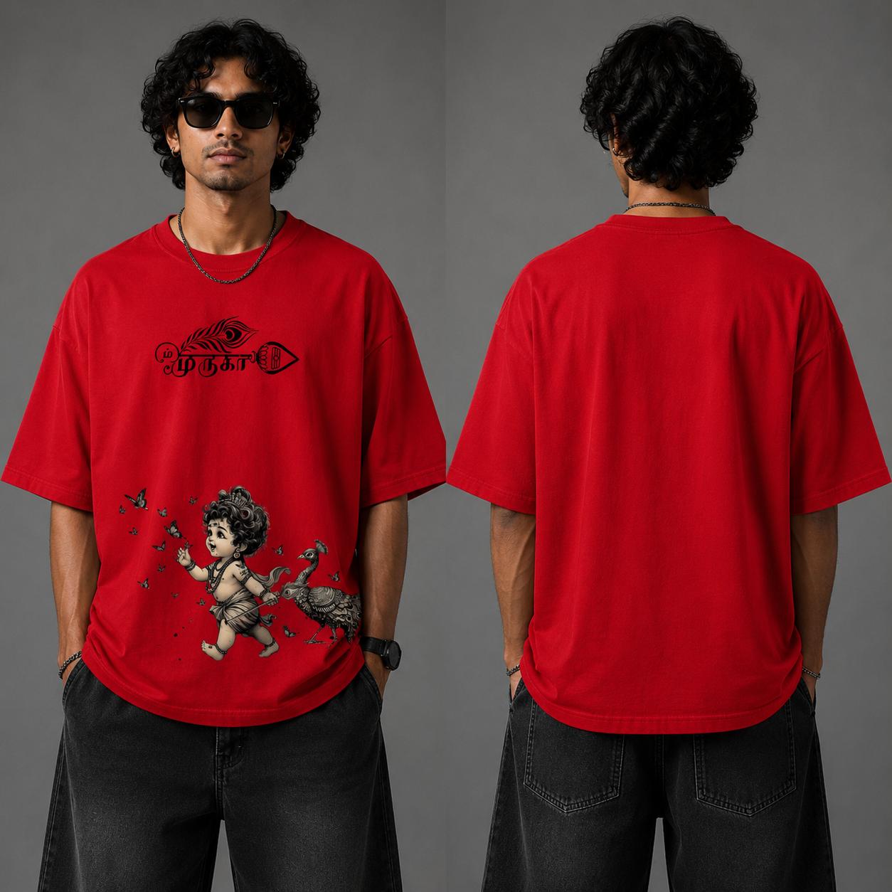 Little Muruga Oversized Graphic Printed T-Shirt – Y2R FASHION