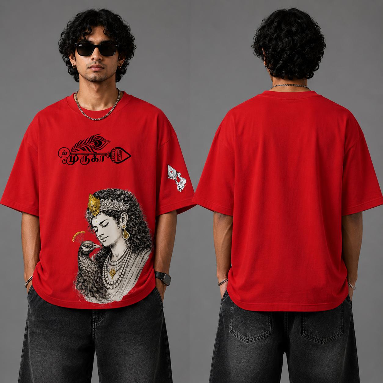 Muruga Oversized Graphic Printed T-Shirt Y2R FASHION