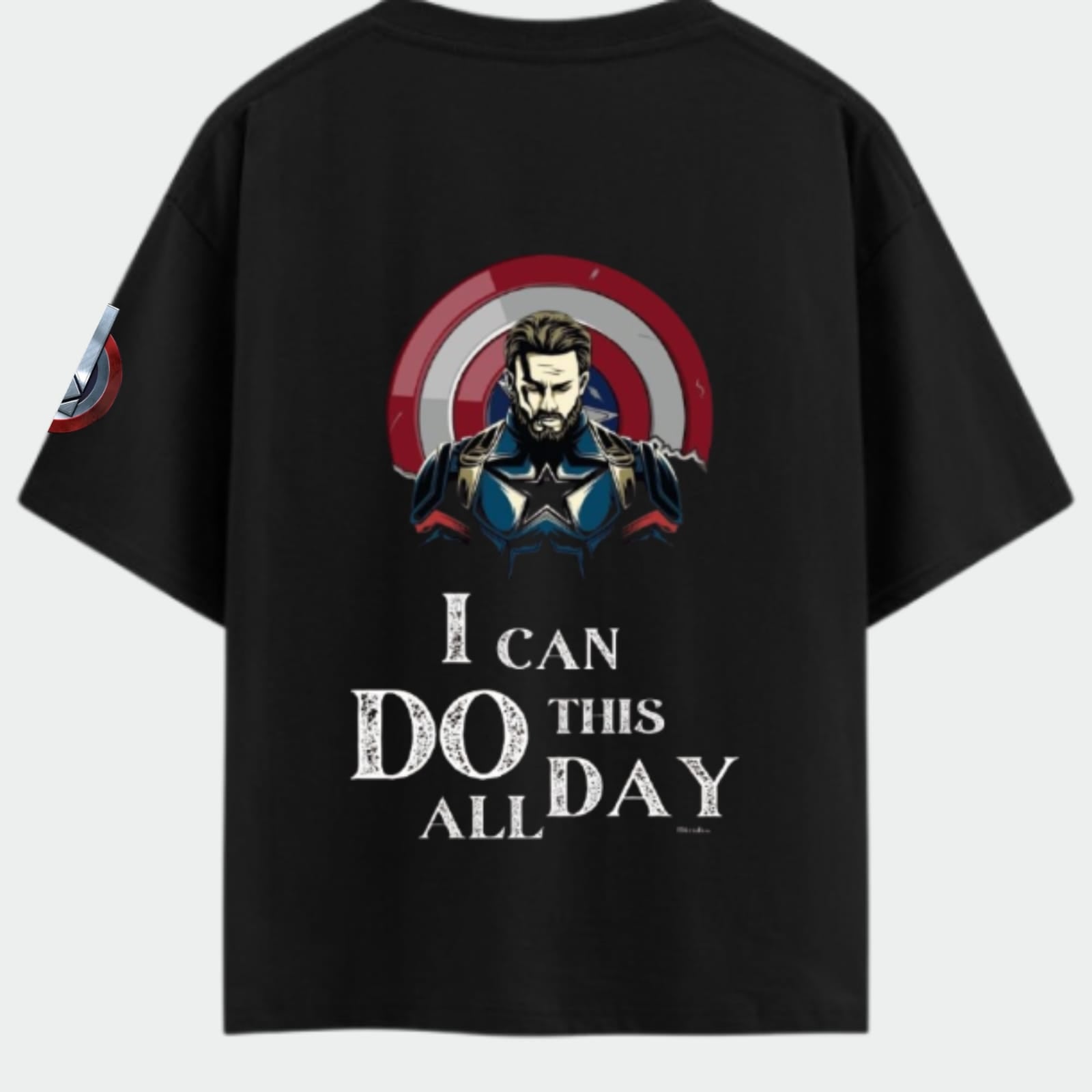 Captain America Graphic T-Shirt – Black