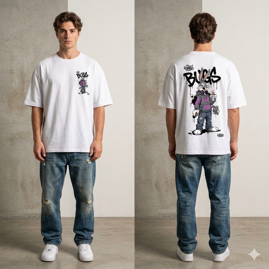 Bugs Graffiti Oversized T-Shirt – Street Edition