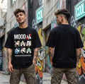 Mood of the Day Oversized Graphic Printed T-Shirt – Black | Y2R FASHION