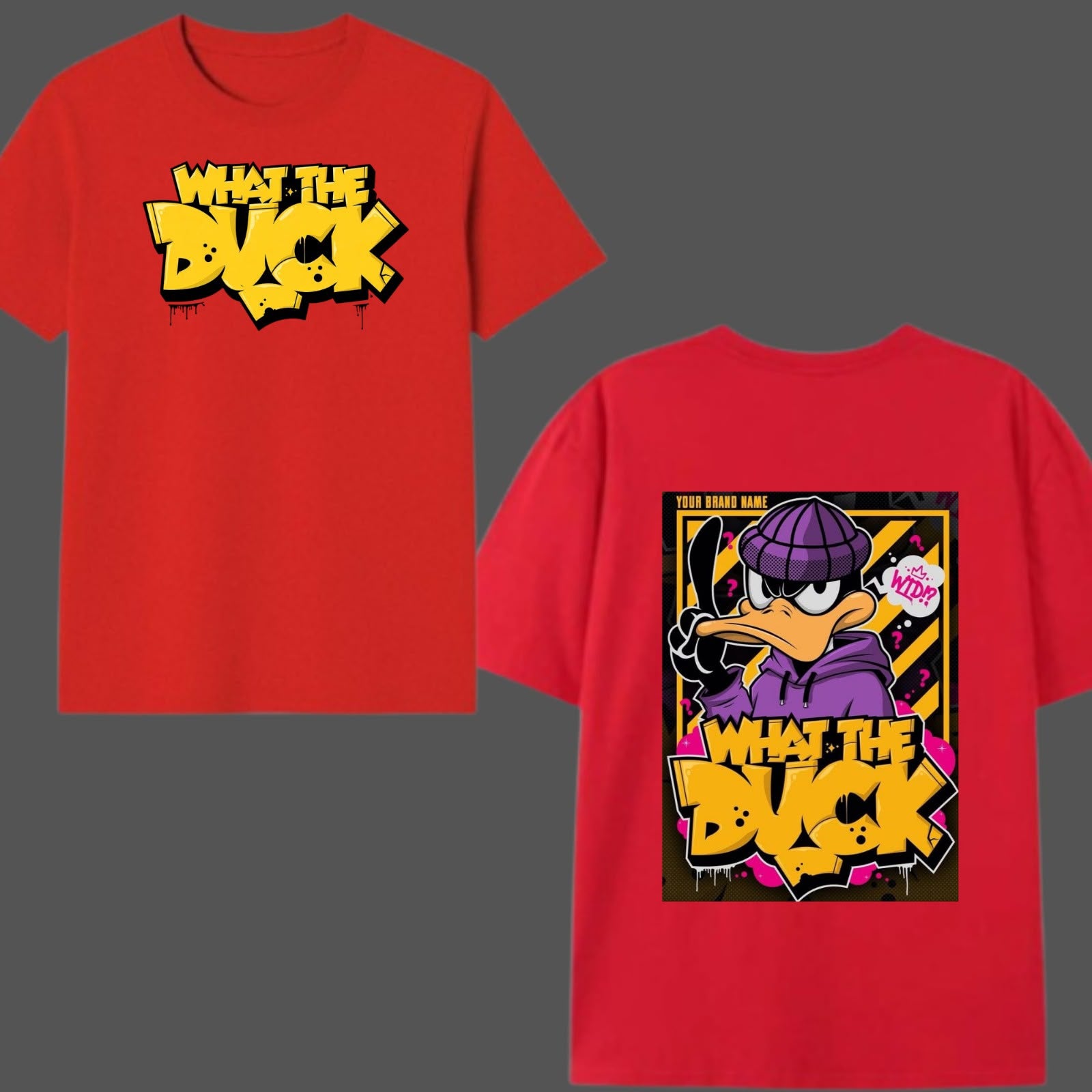 Y2R “What The Duck” Oversized Graphic T-Shirt