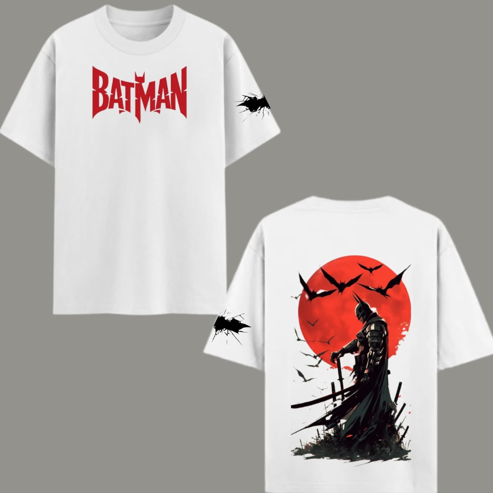 Batman Crimson Moon Shadow Graphic T-Shirt