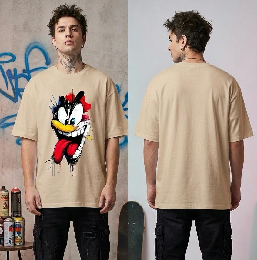 Crazy Cartoon Oversized Graphic Printed T-Shirt Y2R FASHION