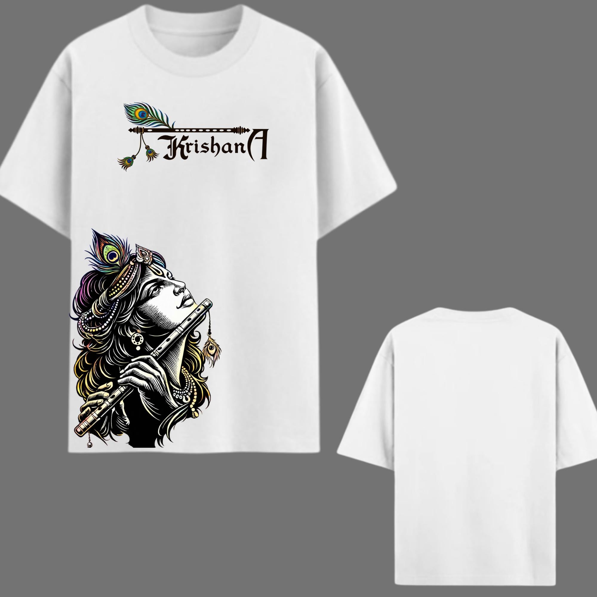 Krishna Oversized Graphic Printed T-Shirt – Y2R FASHION