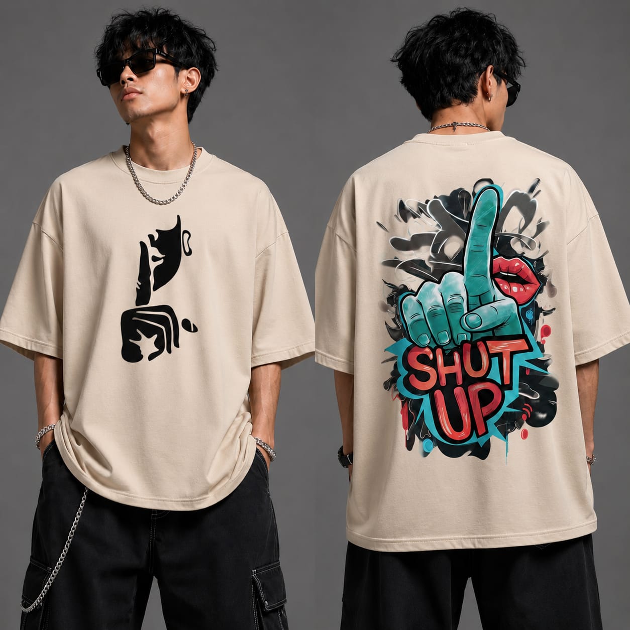 Shut Up Streetwear Oversized T-Shirt
