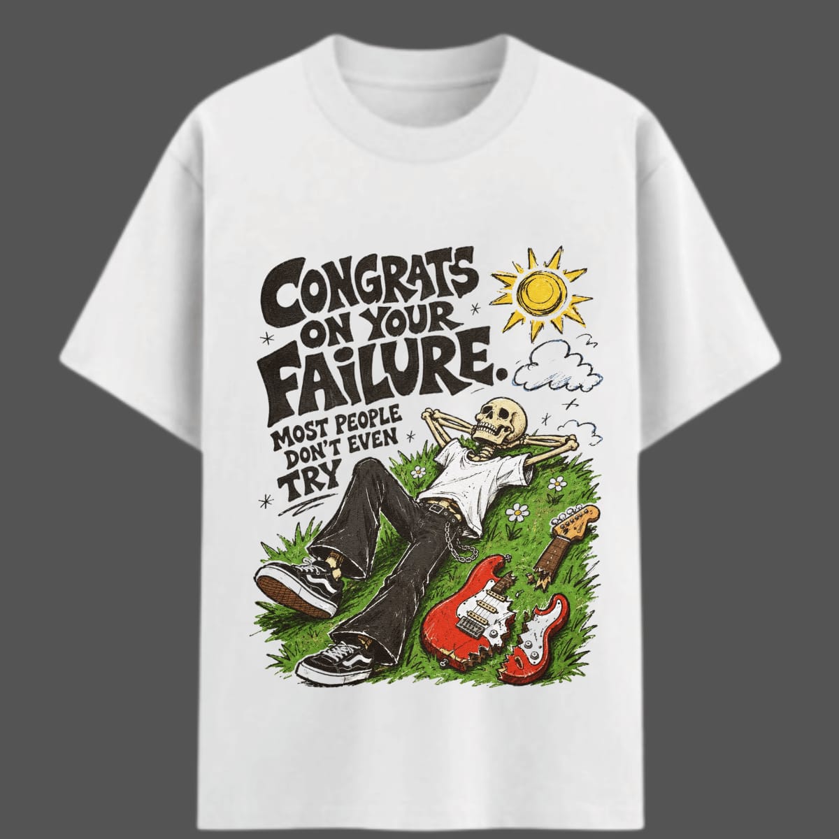 Congrats On Your Failure Oversized Graphic T-Shirt