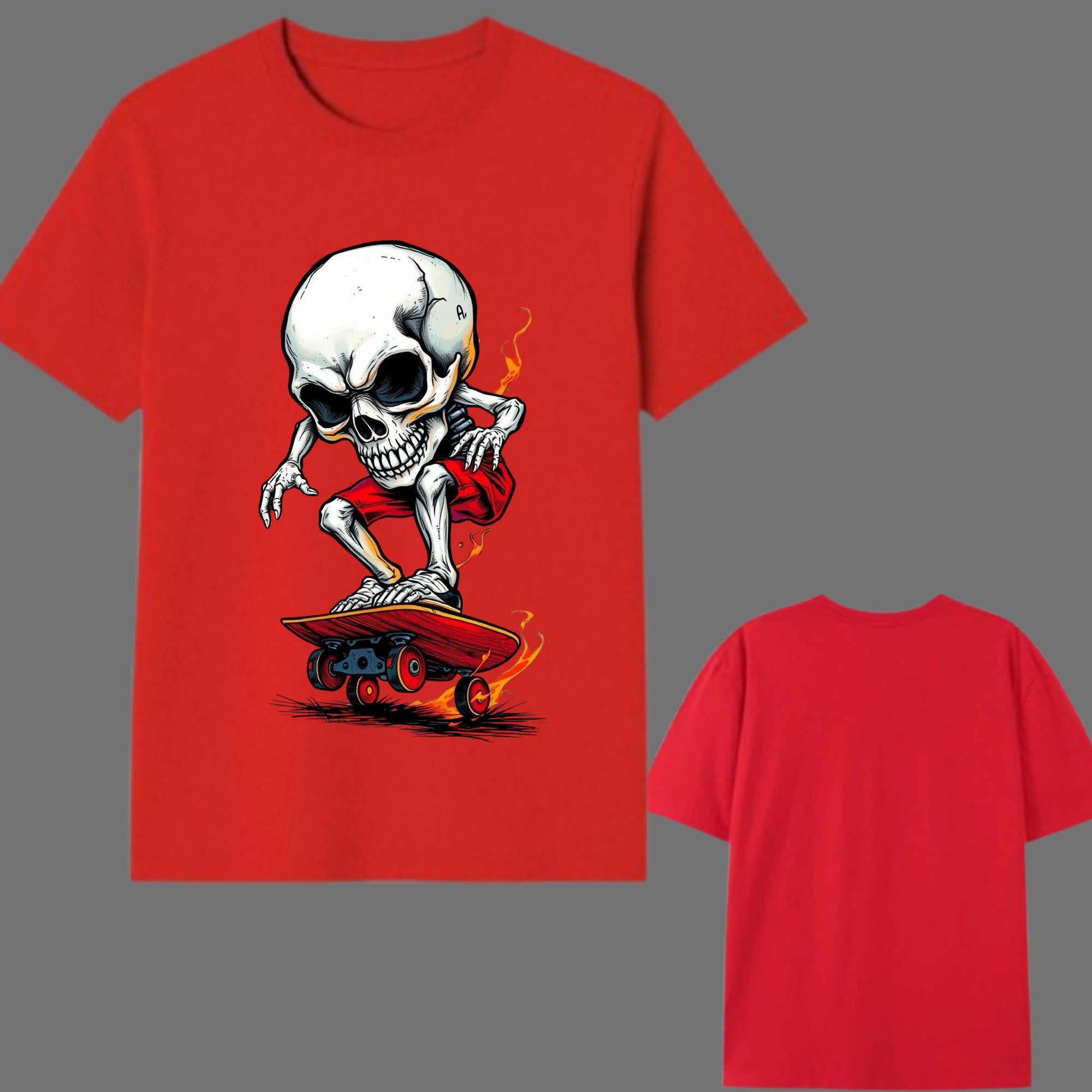 Skull Rider Oversized Graphic Printed T-Shirt Y2R FASHION