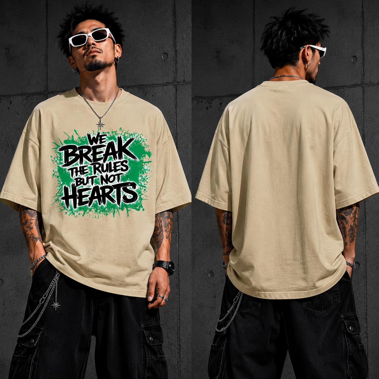 Break The Rules Oversized Graphic T-Shirt
