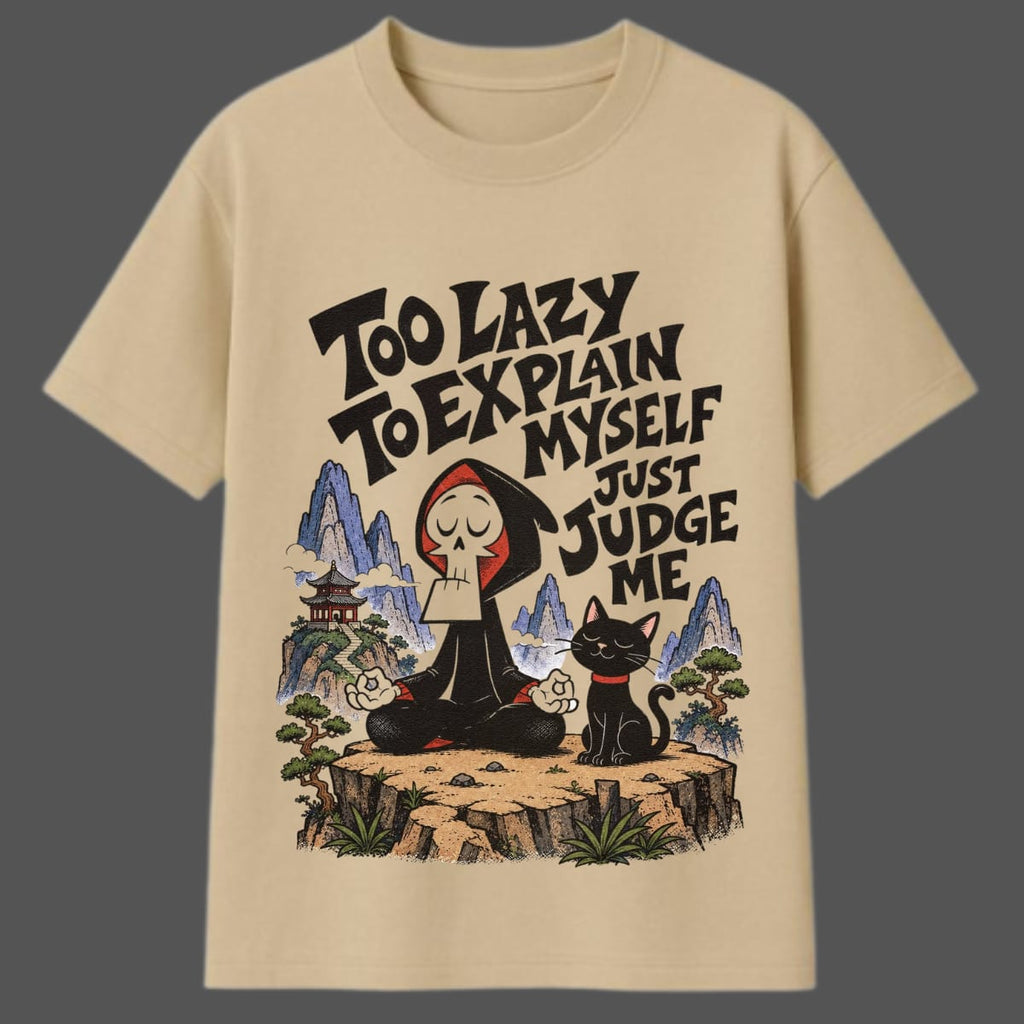 Too Lazy Oversized Graphic T-Shirt