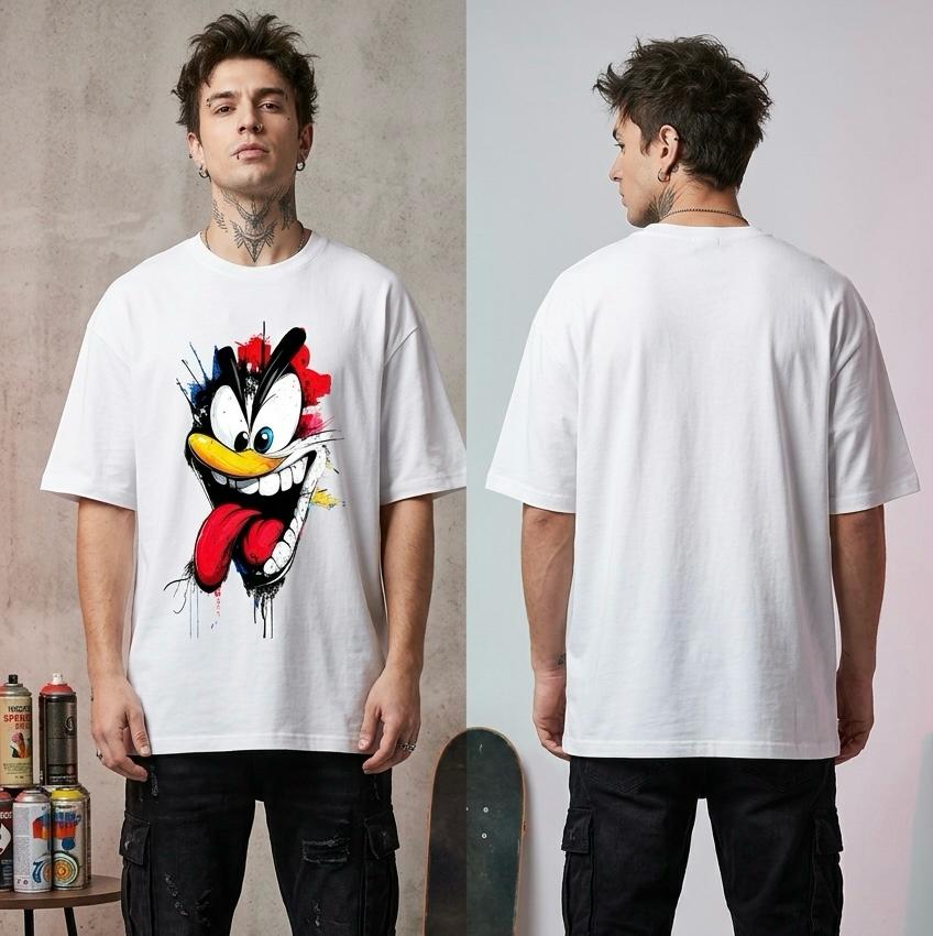 Crazy Cartoon Oversized Graphic Printed T-Shirt Y2R FASHION