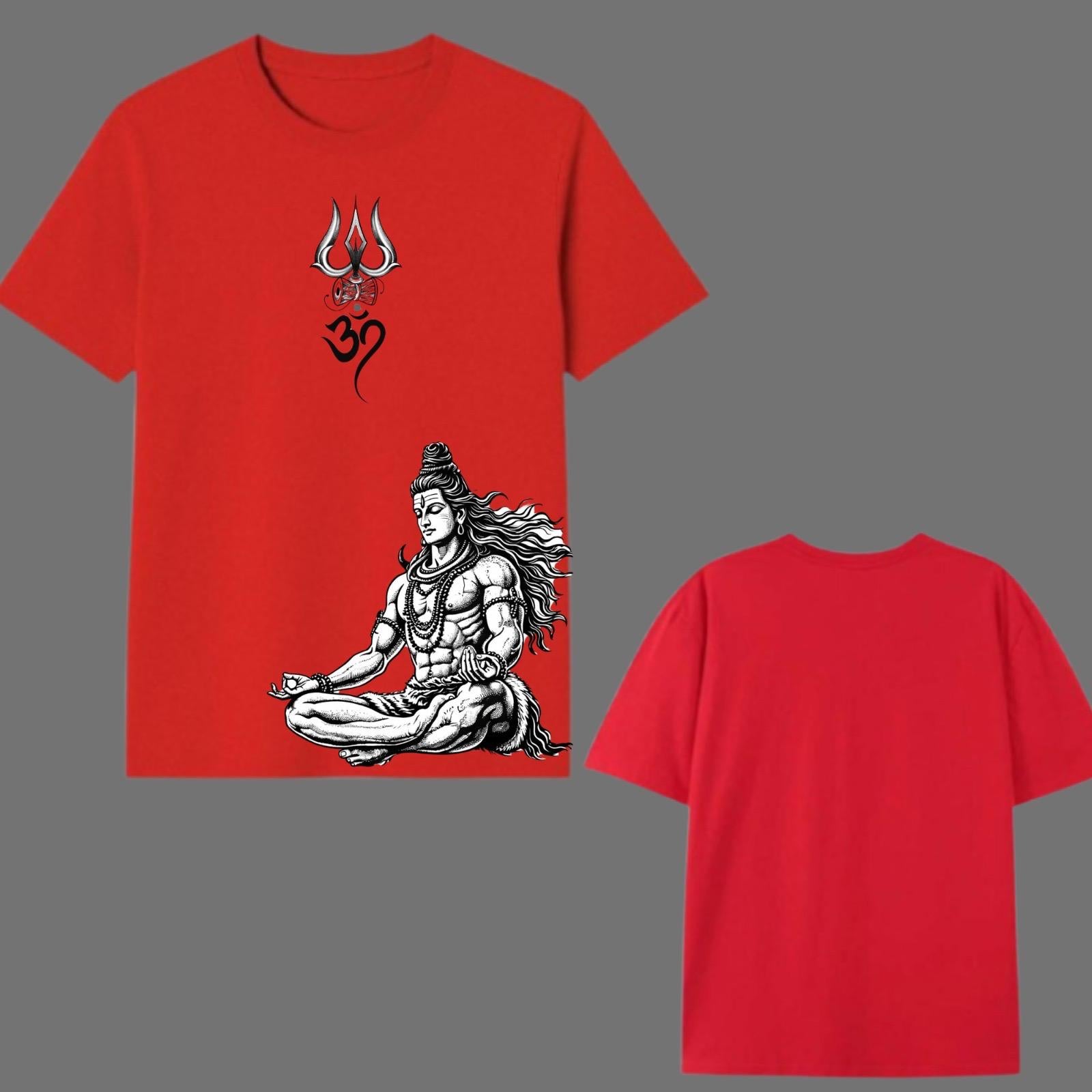 Meditative Shiva Oversized Graphic Printed T-Shirt Y2R FASHION