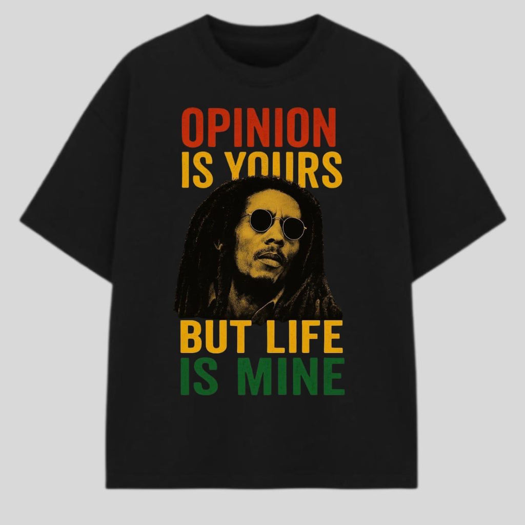 Opinion Is Yours Oversized Graphic Printed T-Shirt – Black | Y2R FASHION