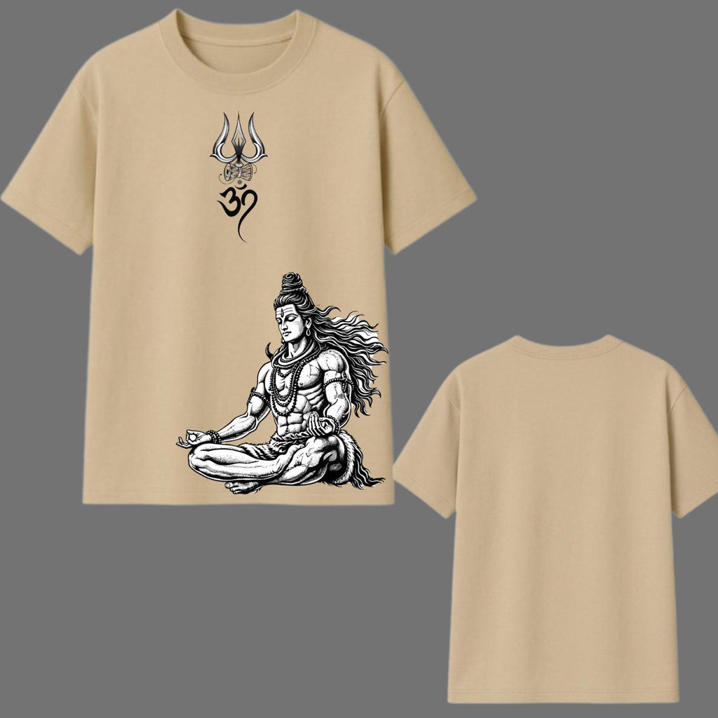 Meditative Shiva Oversized Graphic Printed T-Shirt Y2R FASHION