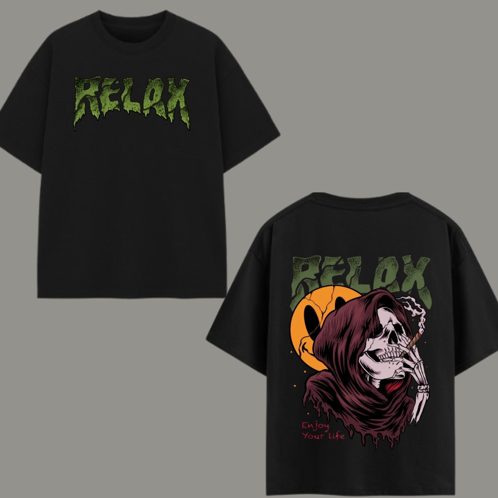 Enjoy Your Life Reaper Oversized T-shirt
