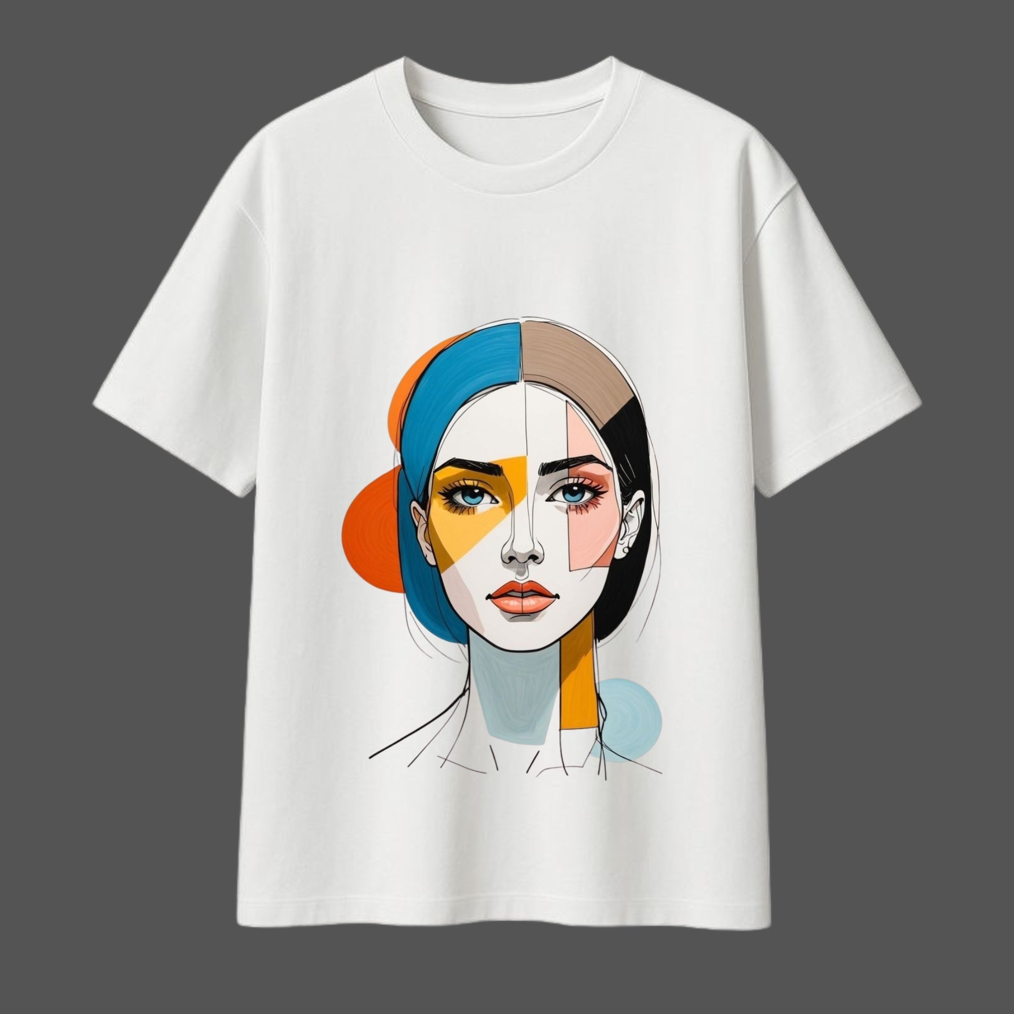 Abstract Muse Oversized Graphic T-shirt
