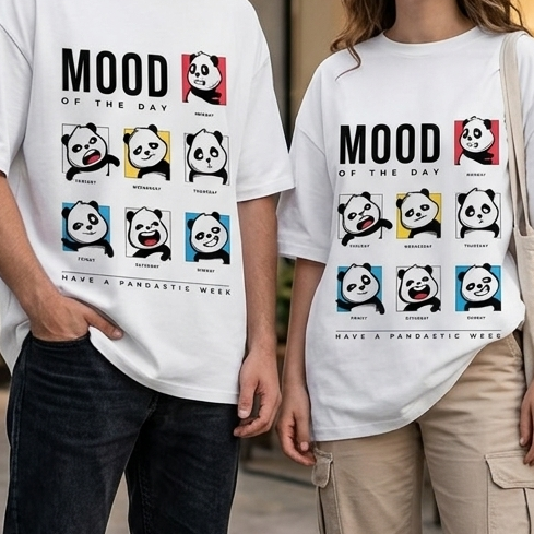 Street print Oversized T-Shirts.