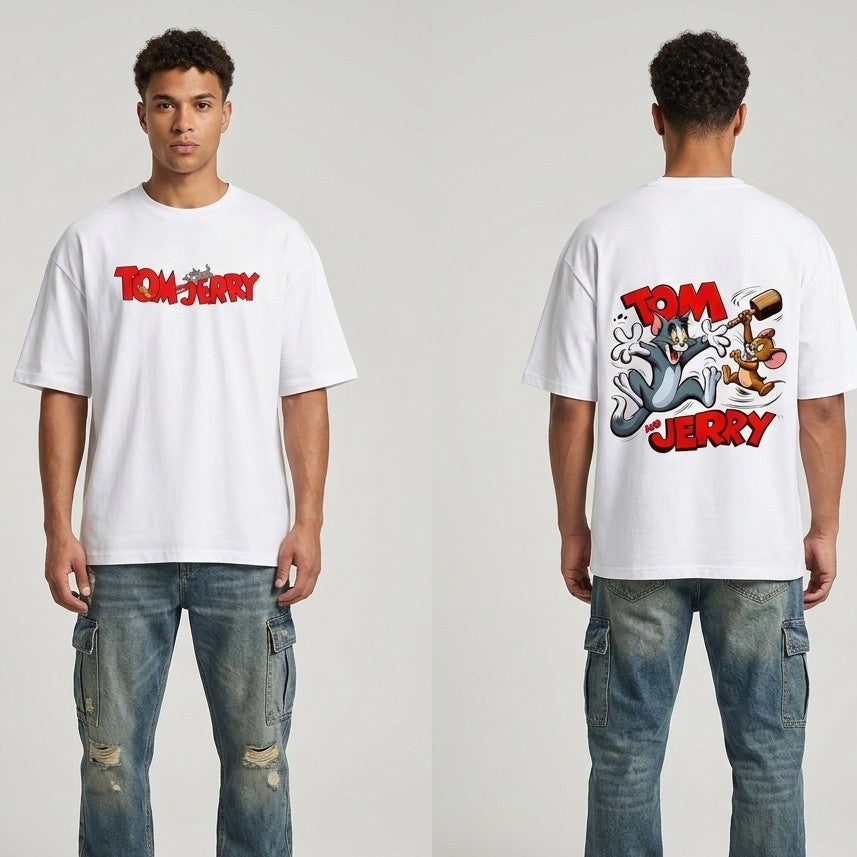 Tom & Jerry Oversized Cartoon T-shirt