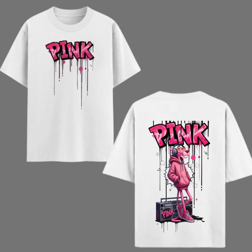 Pink Panther Graffiti Oversized T-shirt