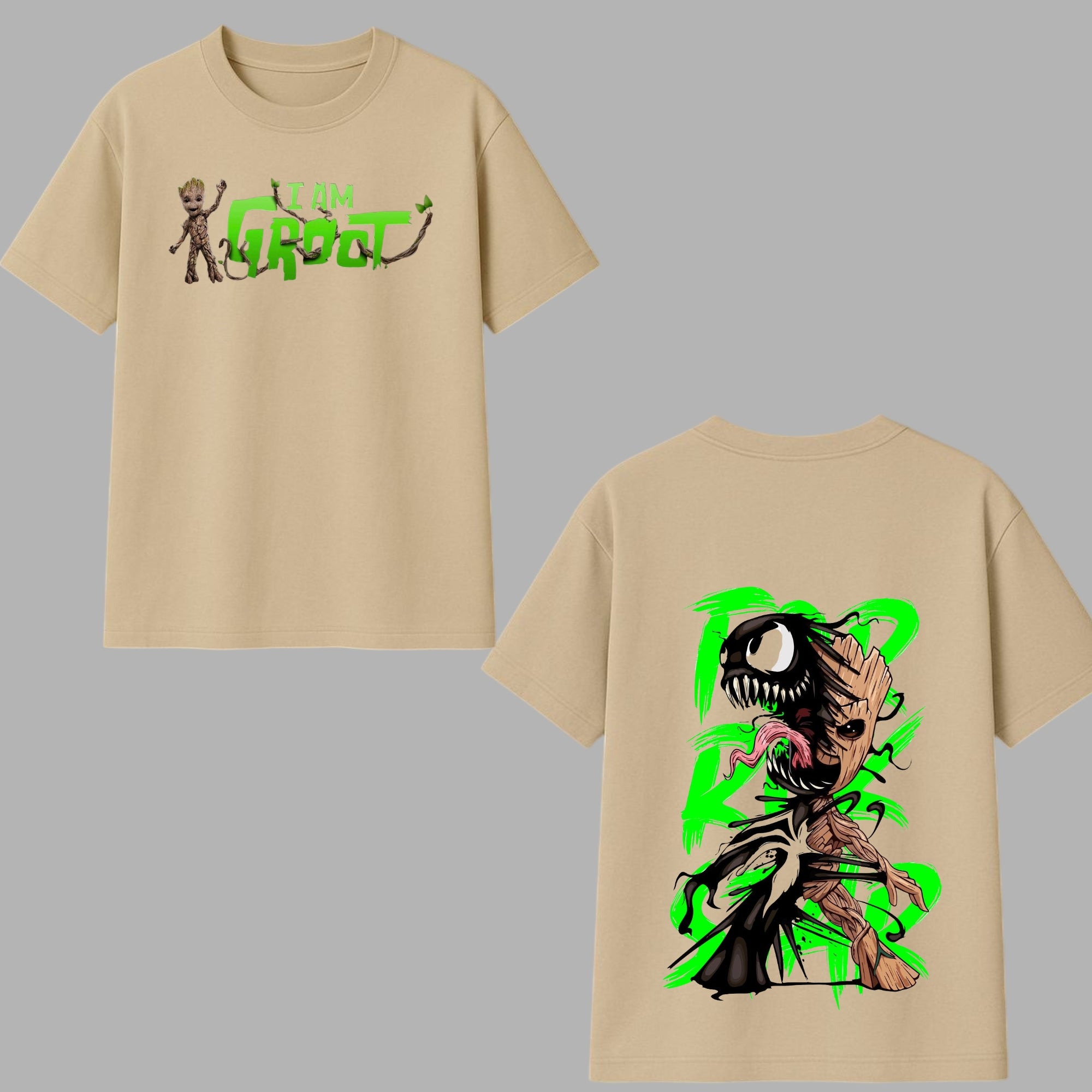 Symbiote Groot Oversized Heavyweight T-shirt