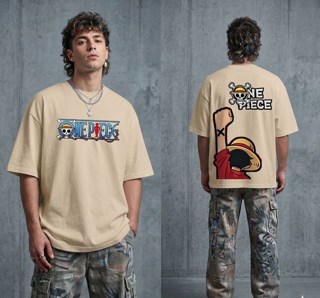 Luffy Straw Hat Pirate Oversized T-Shirt
