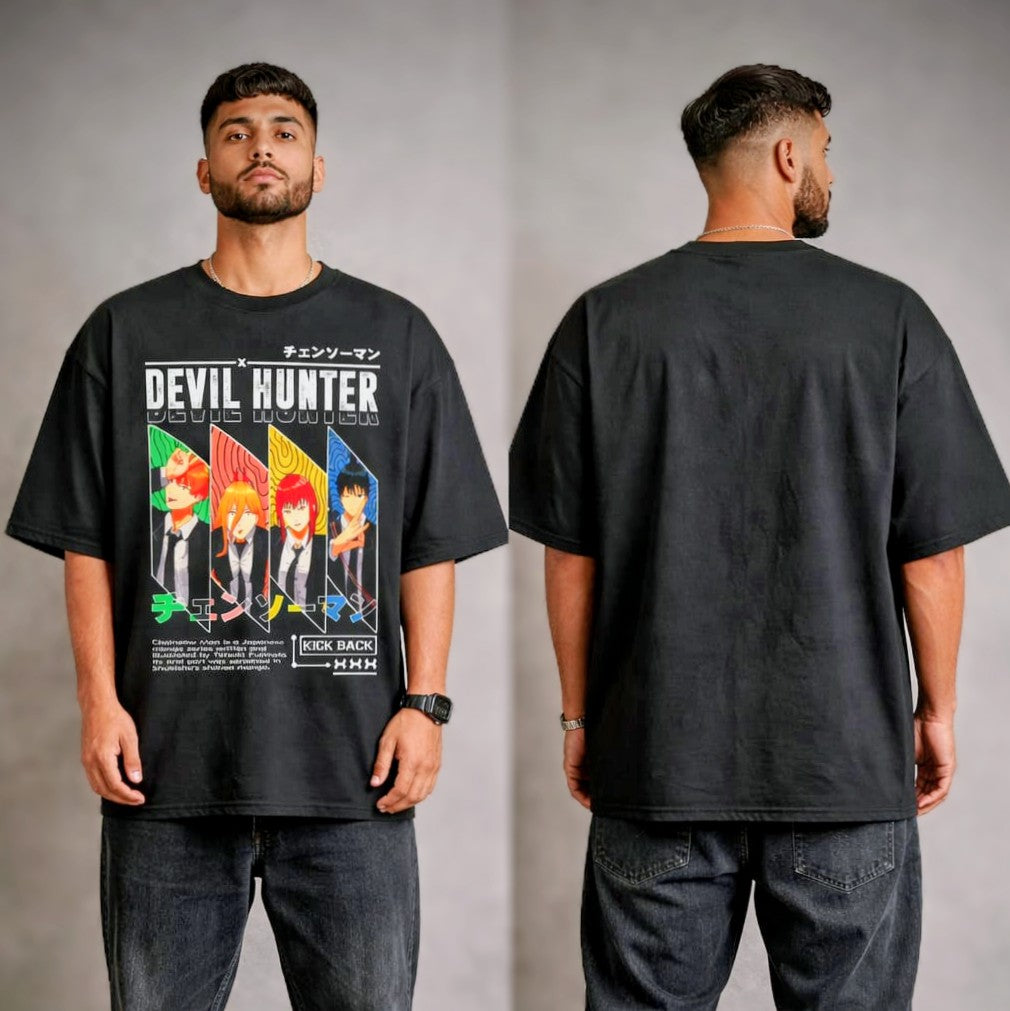 Devil Hunter Oversized Anime T-shirt