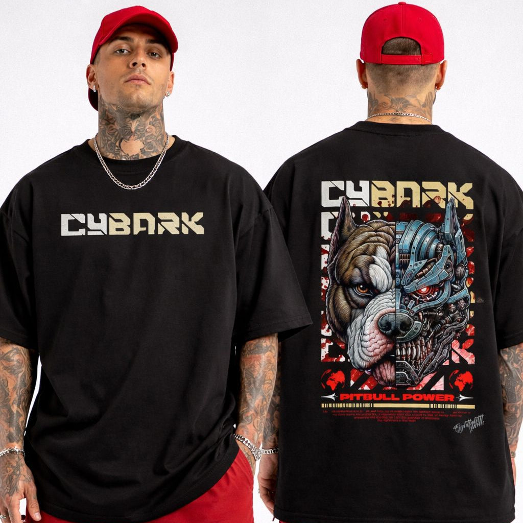 CYBARK Mecha-Pitbull Oversized T-shirt