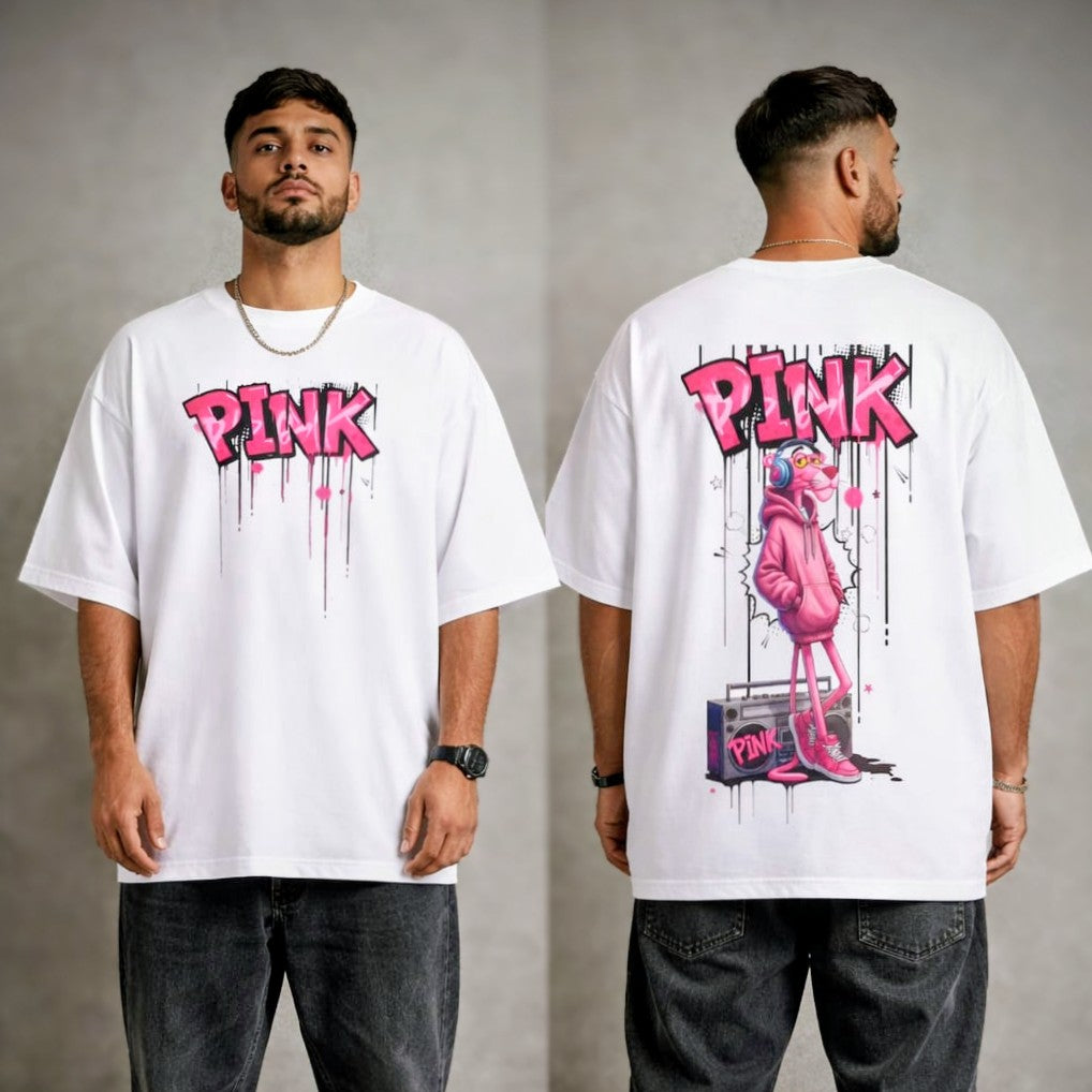 Pink Panther Graffiti Oversized T-shirt