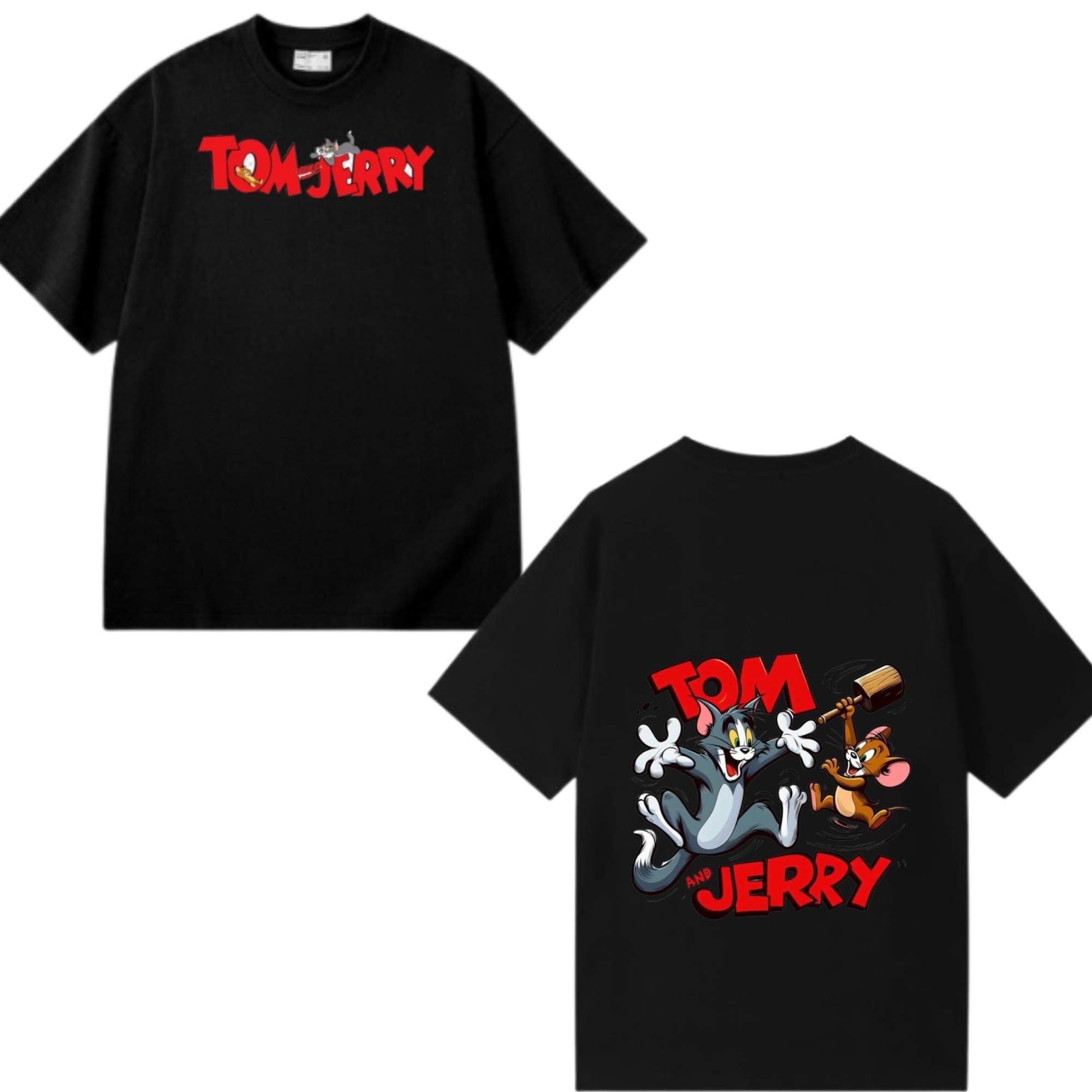 Tom & Jerry Oversized Cartoon T-shirt